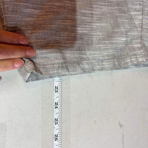 Modern amusement men’s flat front shorts Heathered gray small chino 100% cotton - Picture 9 of 9